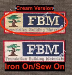 Cream FBM Patch Los Angeles Angels Ad Advertising Jersey Patch Trout