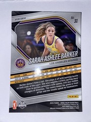 2025 Panini WNBA Prizm Sarah Ashlee Barker #31 Orange Cracked Ice Prizm Rookie