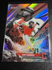 2026 Topps Finest Baseball Jose Ramirez Smashing Through Guardians #S-13