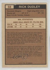 1975-76 O-Pee-Chee WHA Rick Dudley #58 16jy