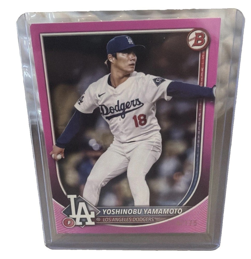 2025 Bowman – Yoshinobu Yamamoto #18 Pink /175