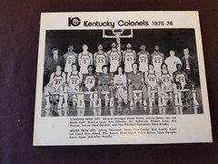 ORIGINAL 1975 1976 ABA KENTUCKY COLONELS 8X10 TEAM PHOTO BASKETBALL