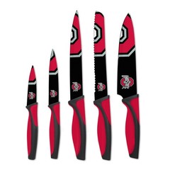 The Sports Vault NCAA Ohio State Buckeyes 5-Piece Kitchen Knife Set
