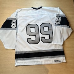 Vintage CCM Los Angeles Kings Wayne Gretzky #99 White Hockey Jersey
