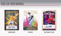 2026 Leaf Vivid Baseball Factory Sealed Hobby Box