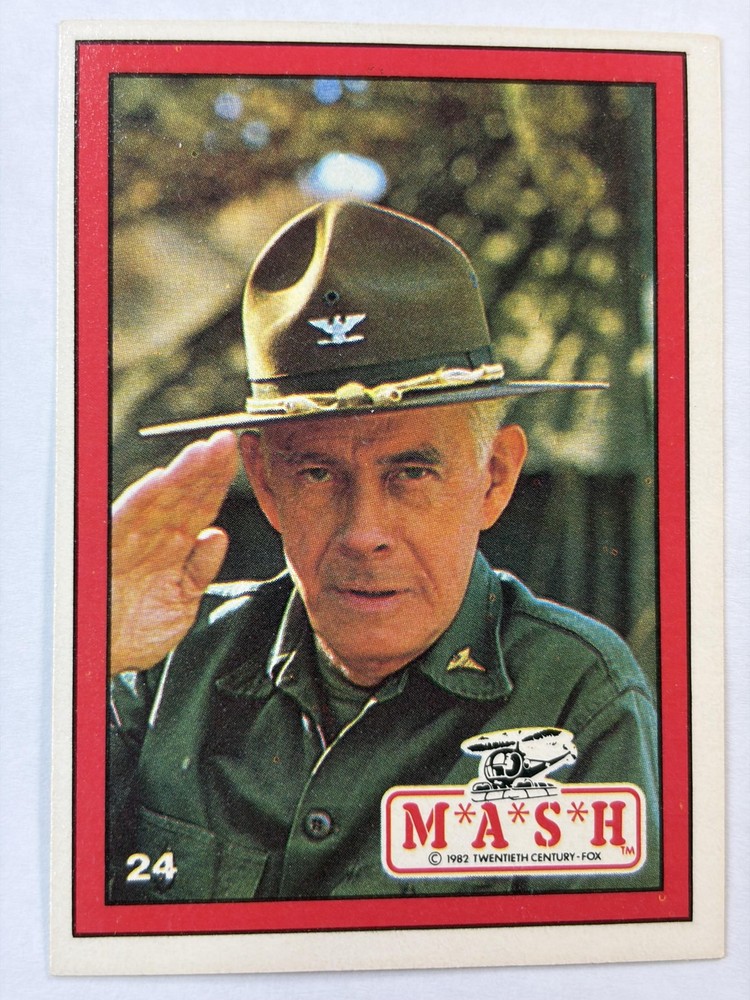 Vintage 1982 TWENTIETH CENTURY-FOX M*A*S*H TV Series Card #24 Non-Sport EX