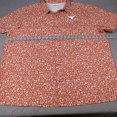 Columbia Texas Longhorns Shirt Mens 2XL Orange NCAA Football AOP Geometric Tech