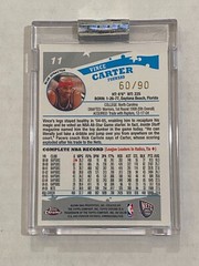 2005-06 Topps Chrome Vince Carter Uncirculated BLUE XFRACTOR #11 *MINT* 60/90