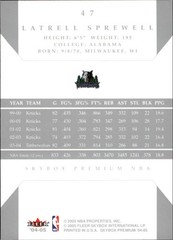 2004-05 Skybox Premium #47 Latrell Sprewell – BSK