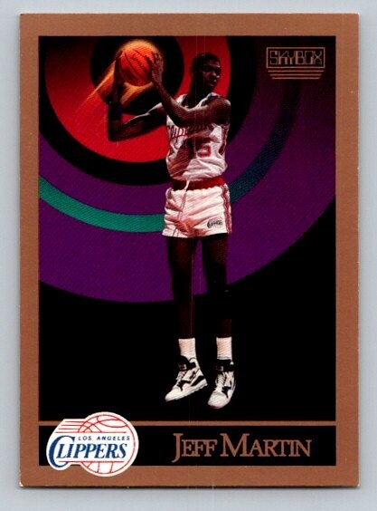 1990-91 Skybox Jeff Martin #130 Rookie RC Los Angeles Clippers