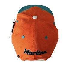 Florida Marlins Miami Snapback Hat Cap Orange Palm Trees ProStandard Embroidered