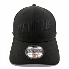 New Era Los Angeles Dodgers MLB All Blackout City Connect 39Thirty Flex Fit Hat