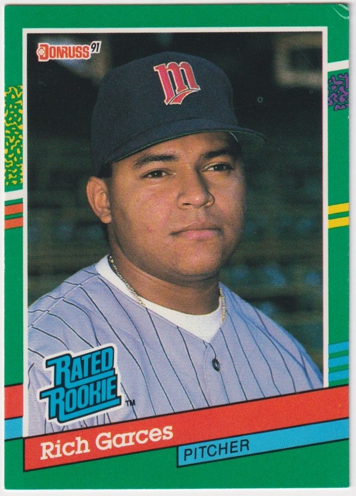 1991 Donruss RICH GARCES Minnesota Twins RC #420
