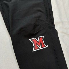 Adidas Miami of Ohio Redhawks Joggers Mens Large Black Team Issued Zip Pocket