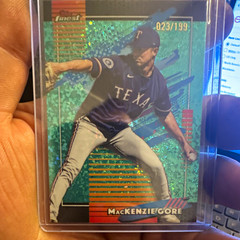 Topps Finest MacKenzie Gore #148 Texas Rangers 2025 Serial Numbered 023/199
