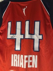 Kiki Iriafen Signed Washington Mystics Jersey Autographed JSA COA