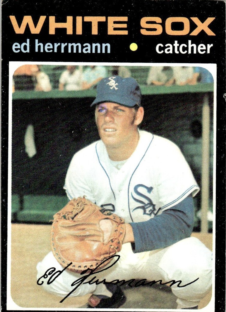 1971 Topps Baseball Ed Herrmann Chicago White Sox #169 EX-MT