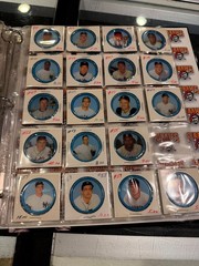 1963 SALADA COIN COMPLETE SET AARON MAYS CLEMENTE BANKS MANTLE MARIS BERRA NM/MT