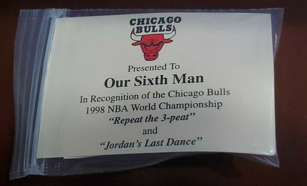 Chicago Bulls 1998 Our Sixth Man Replica Ring  » Repeat The 3-Peat  » & « …