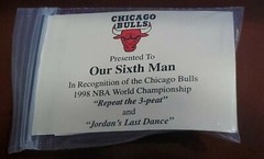 Chicago Bulls 1998 Our Sixth Man Replica Ring  » Repeat The 3-Peat  » & « …