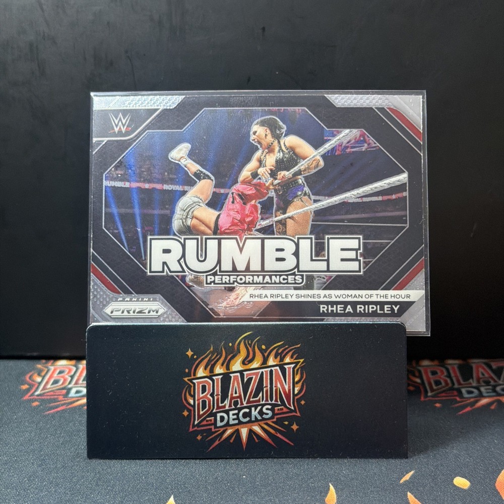 2024 Panini Prizm WWE #14 Rhea Ripley Rumble Performances