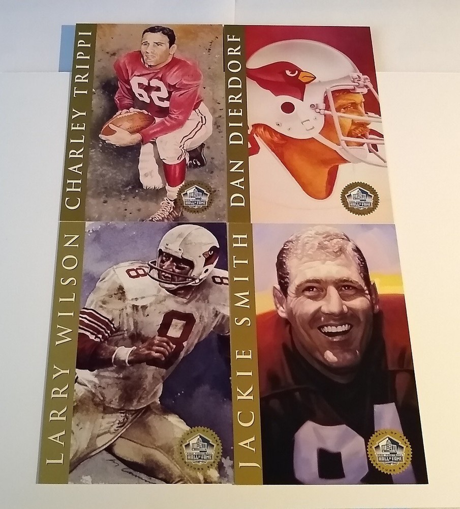 1998 Hall of Fame Gold Signature Series postcard of Dan Dierdorf Unsigned