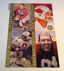 1998 Hall of Fame Gold Signature Series postcard of Dan Dierdorf Unsigned