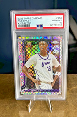 2025-26 Topps Chrome – PSA 10 Ace Bailey #255 X-Fractor (RC) GEM MINT