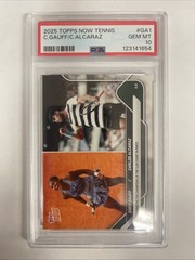 2025 Topps Now Tennis Coco Gauff/Carlos Alcaraz #GA1 Champions In Paris PSA 10