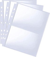 25 Pack 4×6 Index Card Binder Sleeves, Holds 100 Pieces Cards, Clear Page Pro…