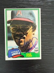 Angels Dan Ford Signed 1981 Topps AUTO