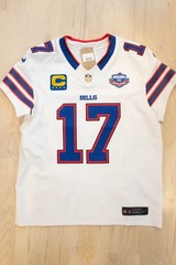 Nike Buffalo Bills Josh Allen Vapor F.U.S.E. Elite Jersey Gold MVP Shield White