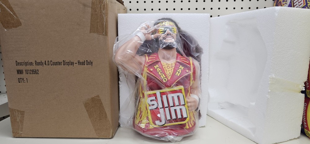 MACHO MAN RANDY SAVAGE Slim Jim Display 2025 Collector Series Mint – New! NIB