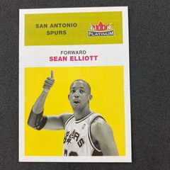 Sean Elliott 2001-02 Fleer Platinum Card #109 San Antonio Spurs