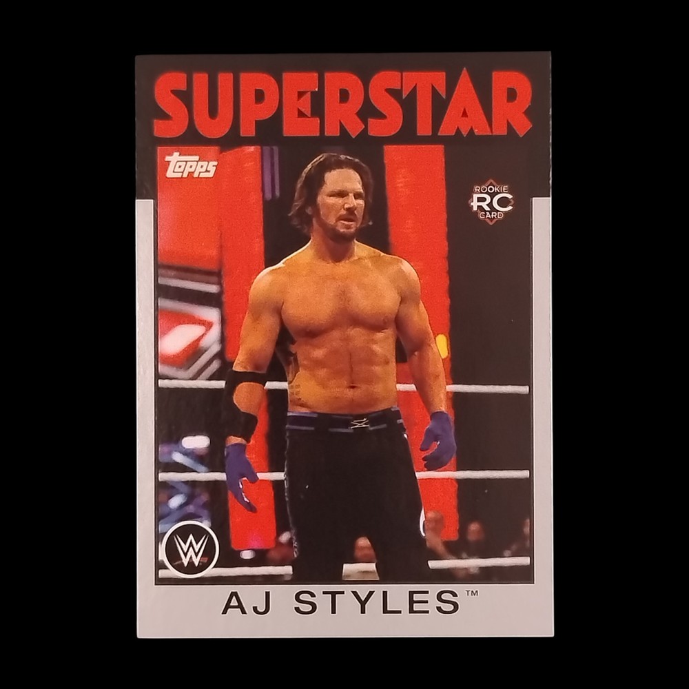2016 Topps WWE Heritage Superstar AJ Styles Silver /50 Rookie #1
