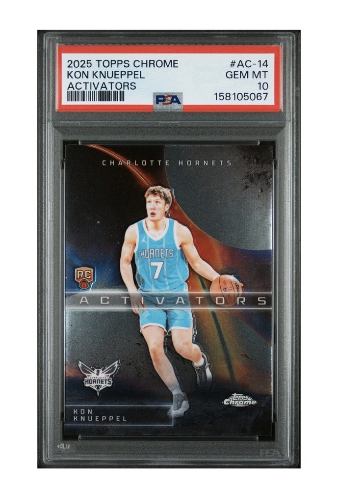 2025-26 Topps Chrome – Activators Kon Knueppel #AC-14 (RC) PSA 10 GEM MINT