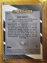 WADE BARRETT 2021 TOPPS FINEST WWE UNCROWNED GREATNESS RED /5 #UG-19