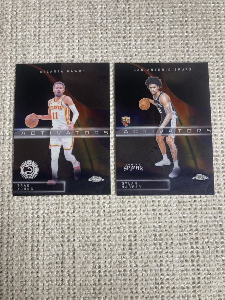 25/2026 Topps Chrome Activators Cards – # AC-5 Trae Young & #AC-12 Dylan Harper