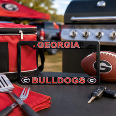 Georgia Bulldogs UGA License Plate Frame Cover – Black – EliteAuto3K