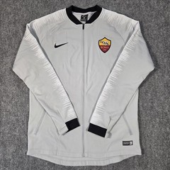 Nike AS Roma Anthem Jacket Mens Large 920062-014 Wolf Gray Platinum Black Soccer