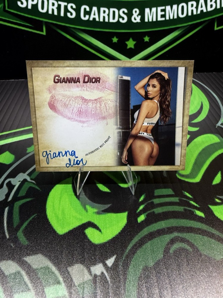 Gianna Dior Kiss Card Signed Autograph Auto 2023 Collectors Expo Adult XXX