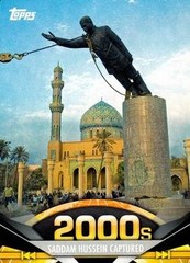 2011 Topps American Pie Saddam Hussain Captured #186 Card