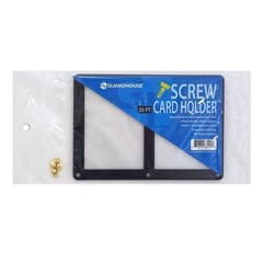 35pt Dual Screwdown Card Holder Black Border Recessed TCG Sports Display Case