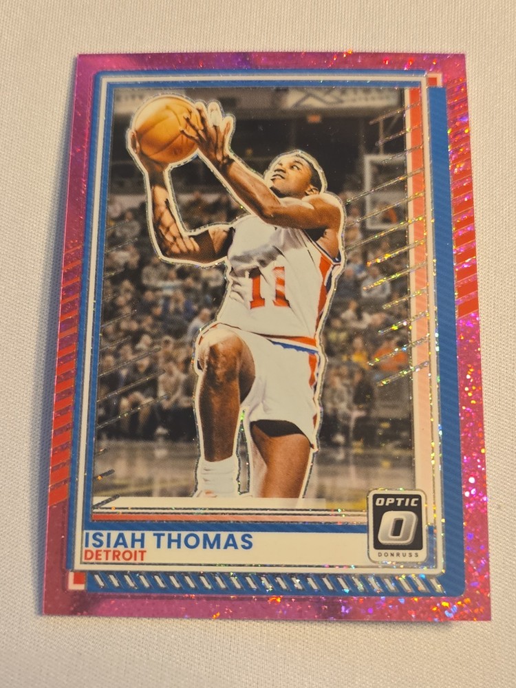 2025-26 Donruss Optic Isiah Thomas Pink Glitter /275 #148