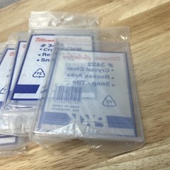 PKK Snap Tite Style # 3422 Lot of 10 Crystal Clear, Recessed Area Holders NOS
