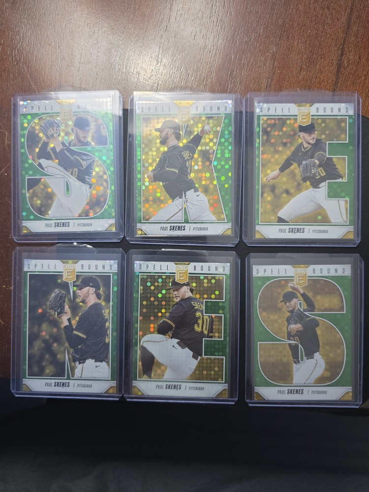 2026 Donruss Elite Baseball Paul Skenes Spellbound Complete Set Green Disco