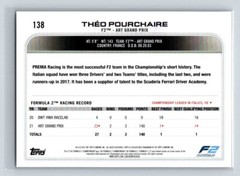 2022 Topps Formula 1 Racing #138 Theo Pourchaire Car F2 Art Grand Prix