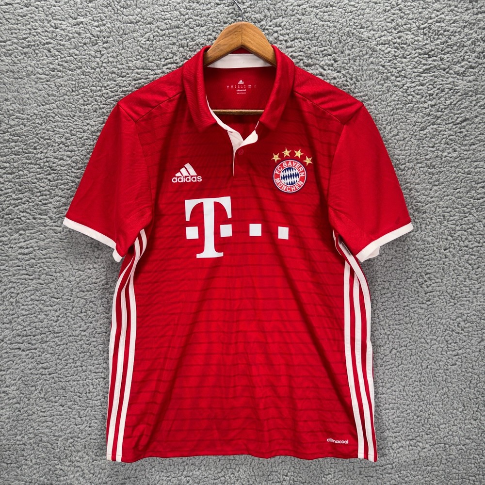 Bayern Munich 2016 2017 Home Football Shirt Soccer Jersey Adidas AI0049 Medium