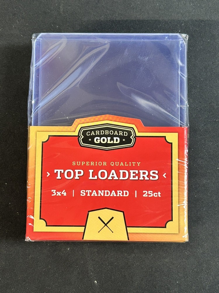 Cardboard Gold 20 Point 3X4 Standard Top Loaders (1) Pack 25ct Factory Sealed