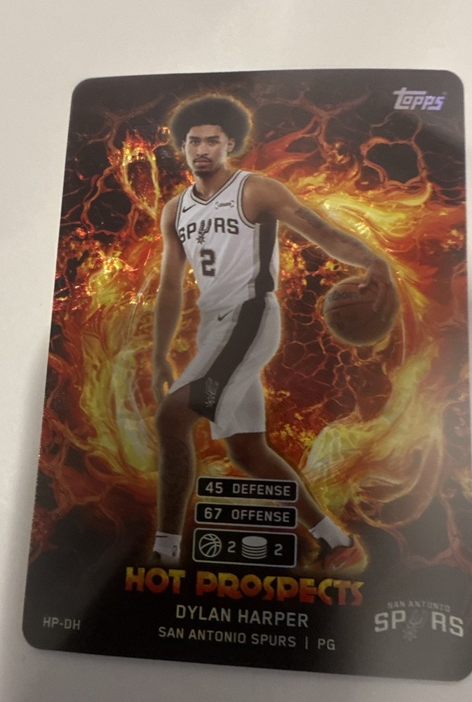 2025 Topps – Match Attax Hot Prospects Dylan Harper #HP-DH San Antonio Spurs